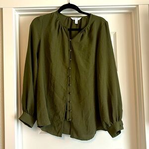 Nine West  button down blouse size small